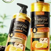 Шампунь проти випадіння волосся з імбірем та лимоном Sadoer Cleansing Shampoo Lemon Ginger ,520 мл