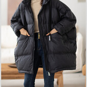 Пуховик большой оверсайз 100 % утиный пух