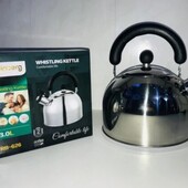 Чайник для газовых и электрических плит на 3 л ( многослойное дно,нержавеющая сталь)