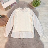 Шикарна блузочка+жилет відмінний стан