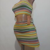 Костюм топ і спідниця.Новий