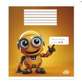 Зошит 7 шт на 12 аркушів у клітинку 2460 Маленькi роботи