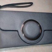 Клатч, маленька сумочка сірого кольору