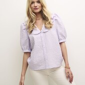 Актуальна, об'ємна блуза в клітинку, бренд ❤️ Відмінний стан