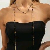 Довге 135 см, тонке намисто, кольє, ланцюжок, підвіски, краватка