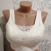 Новий! Красивий топ бюстгальтер M&Co р.16/18 Заміри в описі!