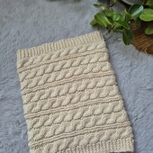 Красива в'язка, теплий бежевий хомут 1 оборот✨