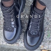 Ботиночки зима Grandi 37,5 -38р.(25 см стелька) кожа натуральная, состояние новых , мой пролет