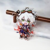 Брелок акриловий Беннет Genshin Impact чібі з карабіном