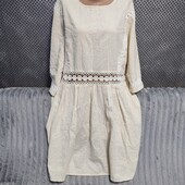 Симпатичное платье на пышные формы( 100% хлопок), р.50(евро)