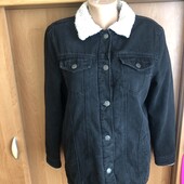 Куртка джинсова, єврозима, внутрі шерпа, S. Denim Co. в ідеалі