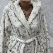 Новий завіз Теплющий пухнастий мякусенький халат у ідеальному стані МлХхл дивіться заміри