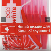 Міжзубні йоржики edel + white щітки для міжзубних проміжків