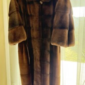Шикарная з норкова шуба бренд Alessandro Bosso