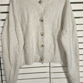 Primark L теплий молочний меланж кардиган