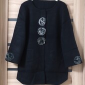 Кашемировый кардиган - пальто р.44-48