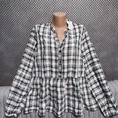 Симпатичная блузка свободного кроя, р.46(евро)