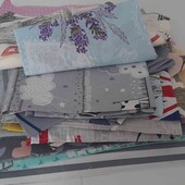 1кг ткани бязь, сатин,страйп сатин лоскутки для печворка