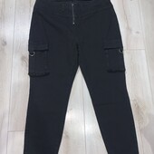 Стрейчеві чорні джинси розмір 54.