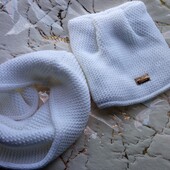 Комплект,шапка- ушки на флисе +снуд-ворот