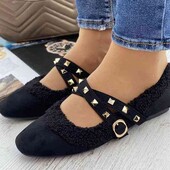 Женские балетки туфли легенькие черного цвета.