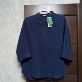 Новая брендовая коттоновая рубашка р.18.