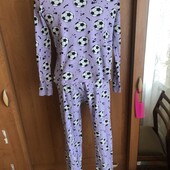 Пижама, комплект, 100% коттон, 13-14 р 164 см. мяч, F&F, в ідеалі