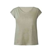 Стильная льняная футболка Esmara S evro 36/38+6 с разрезами