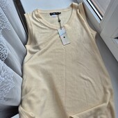 Ніжно лимонна, в'язана безрукавка - туніка ✨ Нова