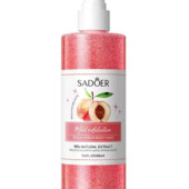 Гель-скраб для тіла з персиком м'яке очищення та зволоження Sadoer peach 300 мл