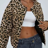 Легенька куртка з леопардовим принтом