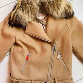 Пальто-косуха з натуральним хутром