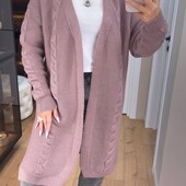 Женский вязаный кардиган оверсайз цвет на выбор