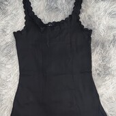 Женская майка на тоненьких брительках от Esmara, M, рубчик