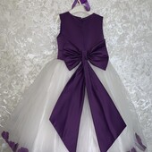 Пишна бальна сукня з повʼязкою на 6років.