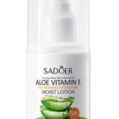Зволожуючий та освіжаючий лосьйон для обличчя з алое Sadoer aloe vera vitamin e 100 мл