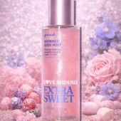 Оригінал! Extra Sweet shimmer спрей / міст для тіла з шимером Victoria's Secret Pink