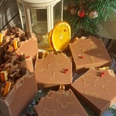 Розпролаж новорічної колекції.Мило з нуля "Вишневый глинтвейн"