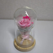 Led Роза в стеклянной колбе “Happiness with you” — светильник-ночник, романтический декоративный под