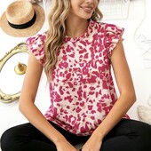 Стильна рожева блуза , L