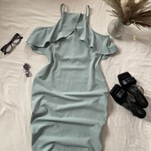 Сукня з воланом у кольорі мʼята