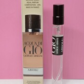 Armani Acqua di Giò Absolu 12 мл. Тёплый, благородный, древесный аромат для мужчин.