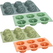 Форма силіконова 6шт на планшеті 28*17*3см