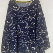 Женская трикотажная блузка большого размера отличного качества