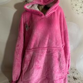 Теплющая плюшевая туника, удлиненное худи для дома размер 4хл/6хл, состояние отличное