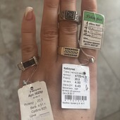 Чоловічі срібні каблучки, проба 925