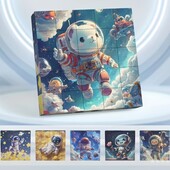 Магнитная головоломка, кубики, пазлы космонавт, игрушка