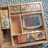 Дерев'яні штампи динозаври