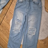Шикарні, рвані джинси палаццо, відмінний стан ❄️