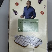 749. набір із 2 предметів: тарілка для гриля Nelson Müller з дерев'яною підставкою.